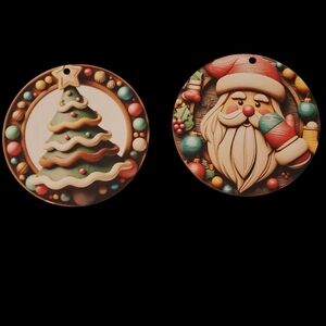 NWT Festive Holiday Ornaments - Multicolor